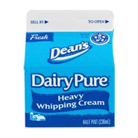 Dean's Dairy Pure Heavy Whipping Cream Food Product Image