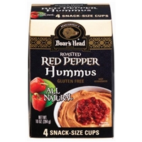 Boar's Head Hummus Roasted Red Pepper Snack-Size Cups - 4 CT Food Product Image