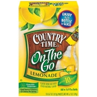 Country Time On The Go Lemonade Flavor Drink Mix- 10 CT Food Product Image