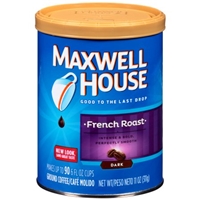 Maxwell House French Roast Medium Dark Ground Coffee Food Product Image