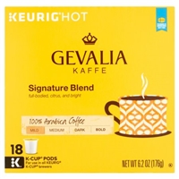 Gevalia Kaffe 100% Arabica Coffee Single Serve Cups  Signature Blend Mild-Medium Roast - 18 CT Product Image