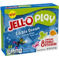 Jell-O Play Edible Ocean Berry Blue Gelatin Mix, 3 oz Box Product Image