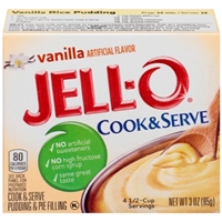 Jell-O Cook & Serve Pudding & Pie Filling Vanilla Food Product Image