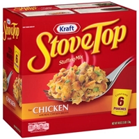 Stove Top Stuffing Mix For Chicken With Real Chicken Broth Food Product Image