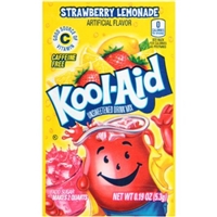 Kool-Aid Strawberry Lemonade Unsweetened Drink Mix Food Product Image