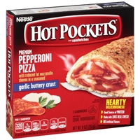 Hot Pockets Sandwiches Premium Pepperoni Pizza Garlic Buttery Crust - 2 CT Food Product Image