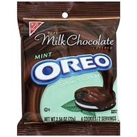 Oreo Cookies Sandwich, Pure Milk Chocolate Covered, Mint Food Product Image
