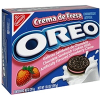 Oreo Cookies Crema De Fresa Food Product Image