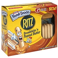 Kraft Ritz Crackers, Breadsticks 'N Peanut Butter Breadsticks 'N Peanut Butter Food Product Image