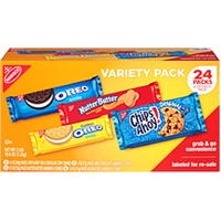Nabisco Variety Pack Cookies Chips Ahoy!/Oreo/Golden Oreo/Nutter Butter Food Product Image