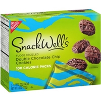 Nabisco Snackwell's 100 Calories Fudge Drizzled Double Chocolate Chip Cookies - 5 Pk Food Product Image