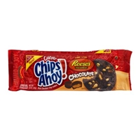 Nabisco Chewy Chips Ahoy! Reese's Chocolate Chip Cookies. Food Product Image