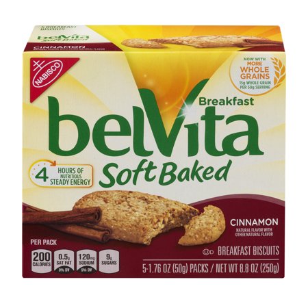 belVita Soft Baked Breakfast Biscuits - Banana Bread - Shop Cookies at H-E-B