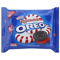Oreo Cookies Chocolate Sandwich, Peppermint Creme Food Product Image