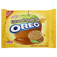 Oreo Cookies Sandwich, Caramel Apple Flavor Creme Food Product Image