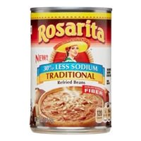 Rosarita Lower Salt Refried Beans Food Product Image