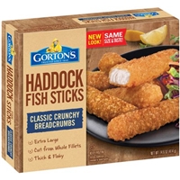 Gorton's Haddock Fish Sticks Classic Crunchy Breadcrumbs Product Image