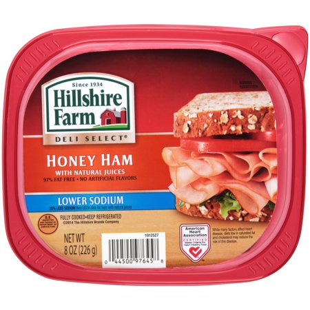 Hillshire Farm Honey Ham Lower Sodium Packaging Image