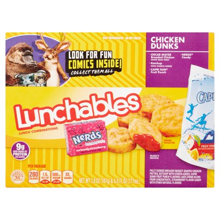 Oscar Mayer Lunchables Chicken Dunks Lunch Combinations Allergy and ...