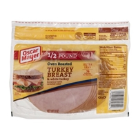 Oscar Mayer Oven Roasted Turkey Breast & White Turkey Extra Lean Food Product Image