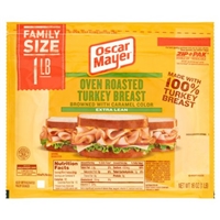 Oscar Mayer Oven Roasted Extra Lean Turkey Breast and White Turkey Family Size Product Image