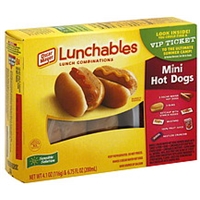 Lunchables Lunch Combinations Mini Hot Dogs Food Product Image