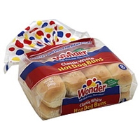Wonder Hot Dog Buns Classic White - 8 CT Food Product Image