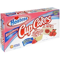 Hostess Cup Cakes Strawberry Food Product Image