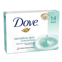 Dove Sensitive Skin Beauty Bars 14/4.25oz Food Product Image