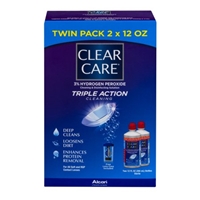 Clear Care Triple Action Cleaning Twin Pack Food Product Image