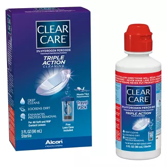 Clear Care Cleaning & Disinfecting Solution Triple Action Cleaning Product Image