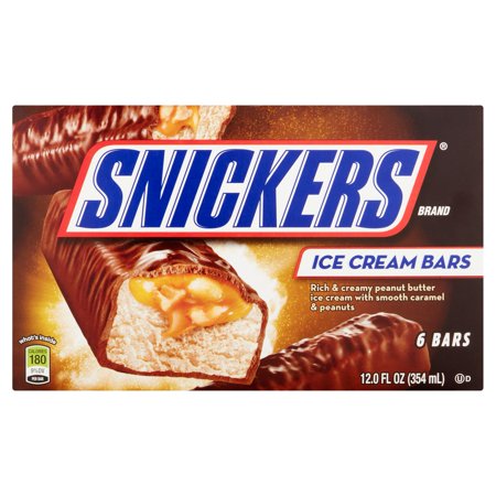 Snickers Ice Cream Bars - 6 CT Food Product Image