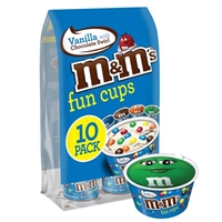 M&M's Chocolate Ice Cream Fun Cups With Chocolate Swirl 10pk, Cones & Cups