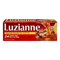 Luzianne Family Size Flow Tea Bags for Ice Tea Food Product Image
