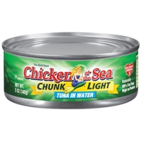 Chicken of the Sea Chunk Light Tuna in Water Food Product Image