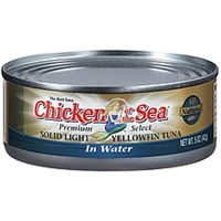 Chicken Of The Sea Tuna Solid Light Yellowfin In Water Product Image