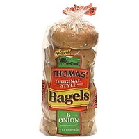 Thomas' Bagels Onion, Pre-Sliced Food Product Image