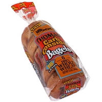 Thomas' Bagels 100% Whole Wheat Food Product Image