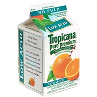 Tropicana low outlet acid orange juice