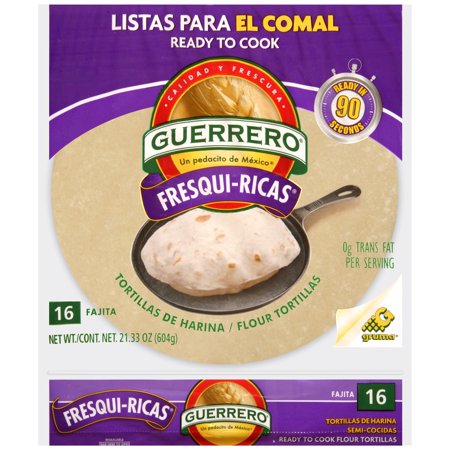 Guerrero Fresqui-Ricas Pre-Cooked Fajita Flour Tortillas Product Image