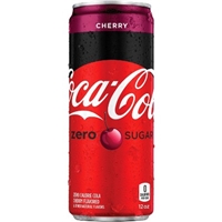 Coca-Cola Zero Cherry - 12 fl oz Sleek Can Product Image