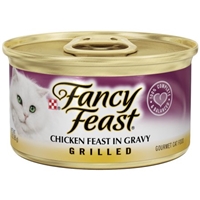 Purina Fancy Feast Chicken Feast in Gravy Grilled Gourmet Cat Food Food Product Image
