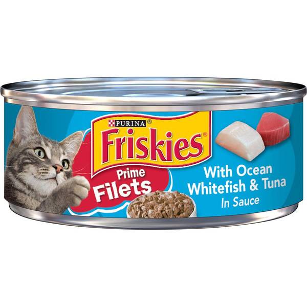Purina Friskies Prime Filets with Ocean Whitefish & Tuna in Sauce Cat Food Product Image
