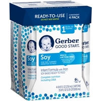 Gerber Good Start Soy Based Ready To Feed Infant Formula With Iron - 4 Ct Product Image