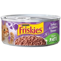 Purina Friskies Turkey & Giblets Dinner Classic Pate Cat Food Product Image