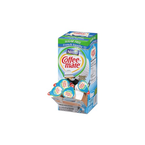 Coffee-Mate Coffee Creamer, Sugar Free, Hazelnut - 50 pack, 0.375 fl oz creamers