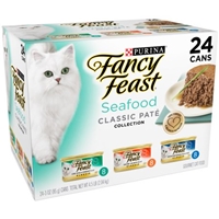 Purina Fancy Feast Seafood Feast Variety Classic Gourmet Cat Food - 24 CT