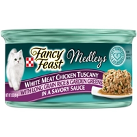 Fancy Feast Medleys Gourmet Cat Food White Meat Chicken Tuscany in a Savory Sauce Product Image