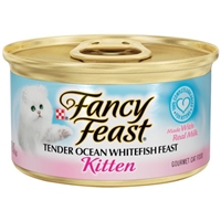 Purina Fancy Feast Kitten Tender Ocean Whitefish Feast Food Product Image
