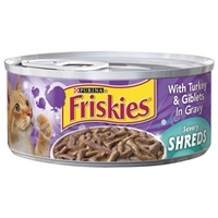 Purina Friskies Savory Shreds With Turkey & Giblets in Gravy Product Image